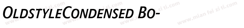 OldstyleCondensed Bo字体转换